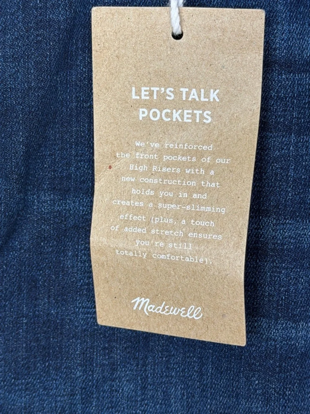 Madewell High Rise Skinny Jeans Size 35 Dark Wash NWT Tall - Picture 6 of 10